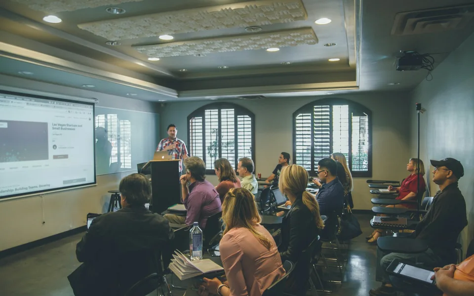 Participants attending a classroom training session.